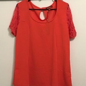 Orange/coral top